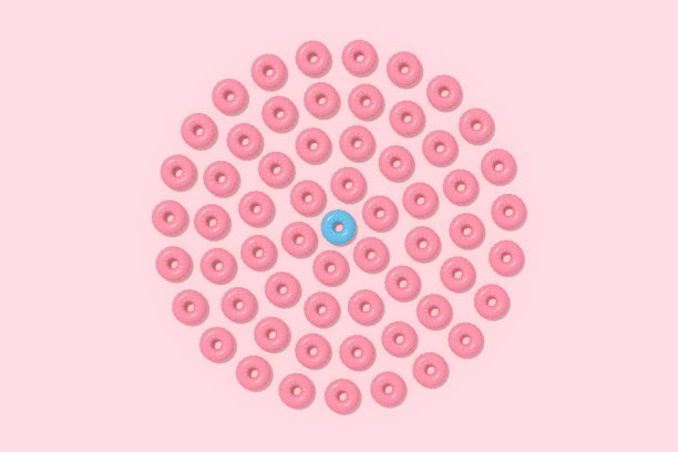 抽象的甜甜圈背景图片下载