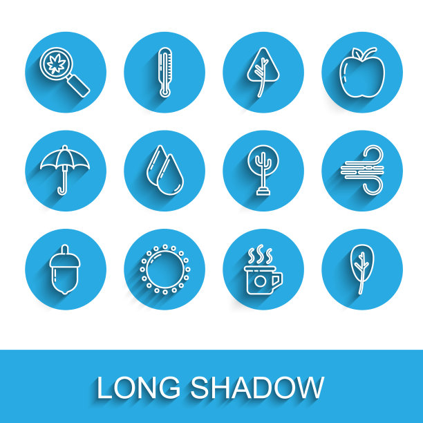 设置线橡子太阳放大镜与树叶图片下载