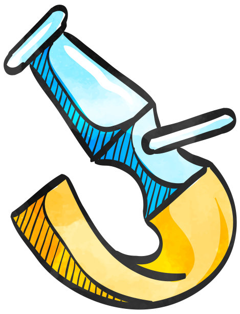 水彩风格图标消防水管图片下载