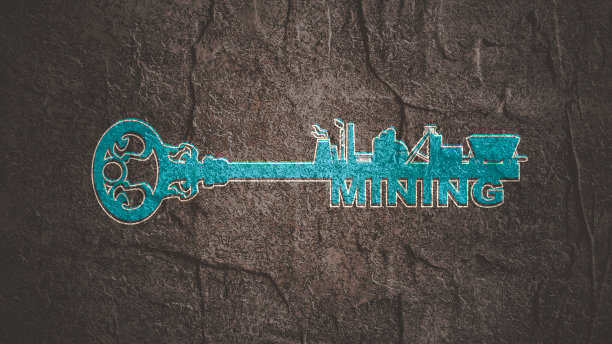 平面设计风格现代插画概念是矿业的一个重点图片下载