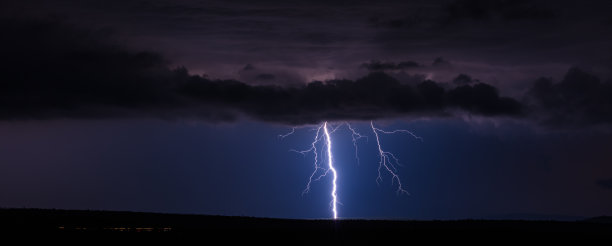 暴风雨中耀眼的闪电图片下载