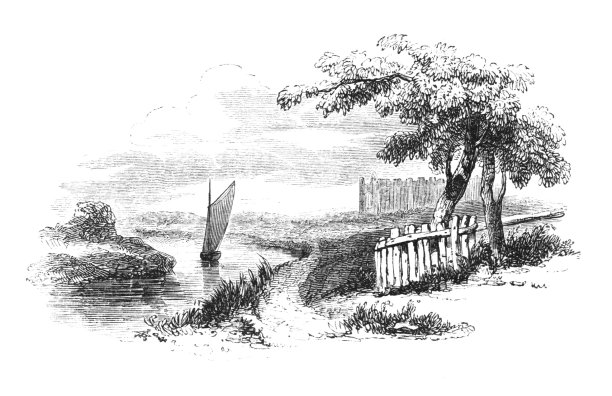 河上的帆船(1841年)图片下载