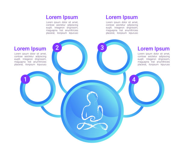 精神障碍引起的信息图表设计模板图片下载