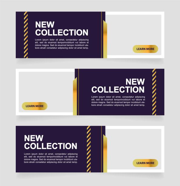 购买服装从时装展示网页横幅设计模板图片下载