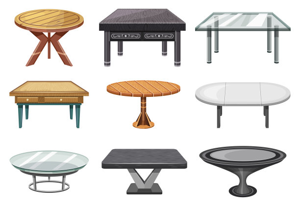 桌子、木制或玻璃室内家具图片下载