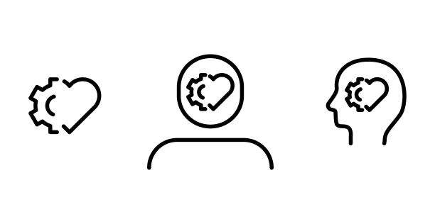 情商与智商，矢量插图图片下载