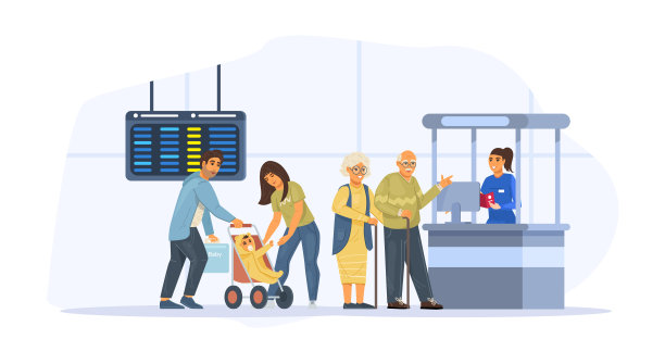 飞机旅客或旅客在机场集合。登机候机区，旅游观光旅游图片下载