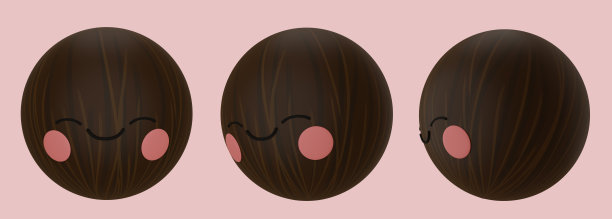 可爱的多香果卡通风格。3 d渲染插图。图片下载