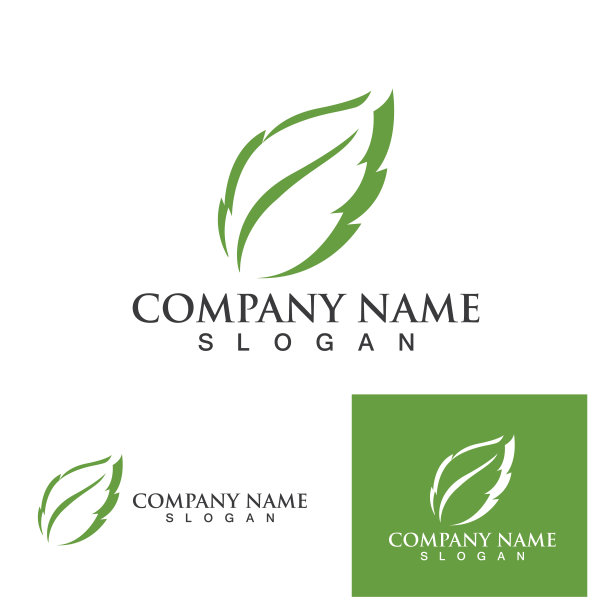 绿叶生态自然元素矢量图标图片下载