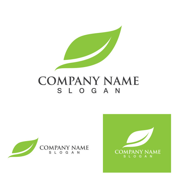 绿叶生态自然元素矢量图标图片下载