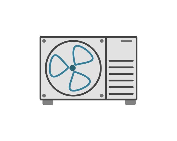 电风扇矢量图标在白色孤立的背景。图层分组便于编辑插图。为你的设计。图片下载