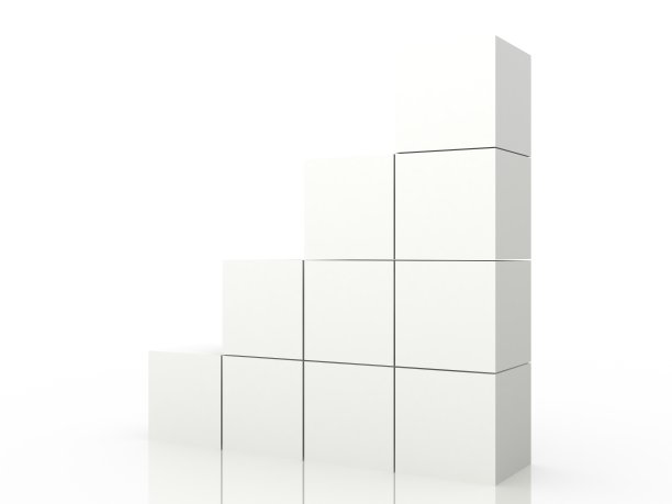 建立业务战略合作的团队立方体图片下载