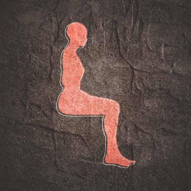 侧视图人体轮廓的成年女性图片下载