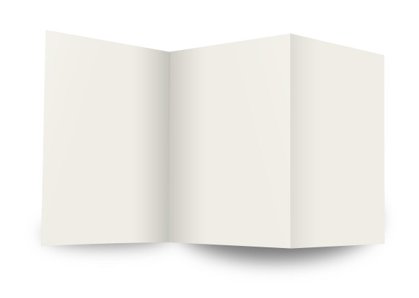 宣传册空白的白色模板，用于演示布局和设计。图片下载