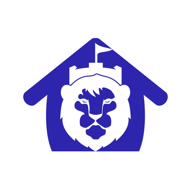 狮子堡矢量logo设计模板。图片下载