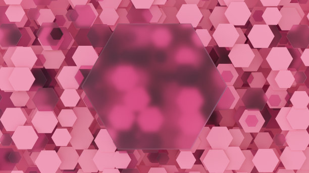 三维抽象背景几何形状与空玻璃框架图片下载