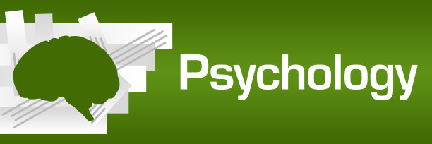 心理绿色背景白色描边条纹图片下载