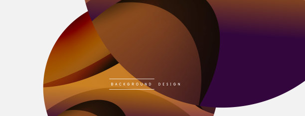 创造性的几何壁纸。最小的抽象背景。圆形和波浪组成矢量插图墙纸横幅背景或登陆页图片下载