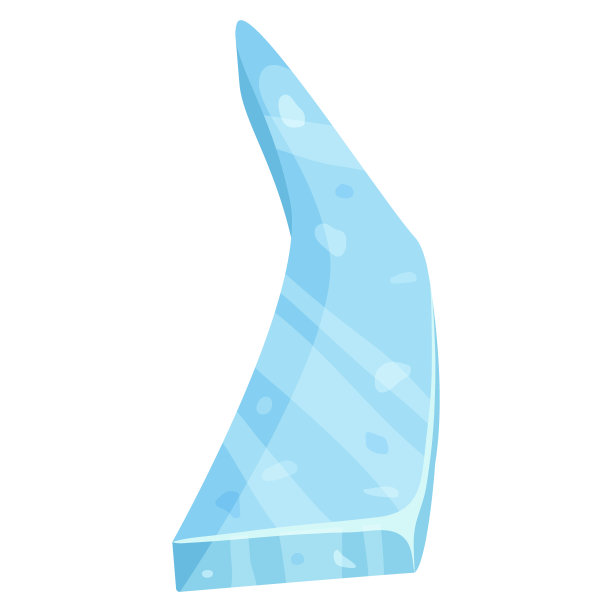 碎冰。寒冷的冻结块，北极雪的对象在白色的背景上，卡通风格的浮冰图片下载