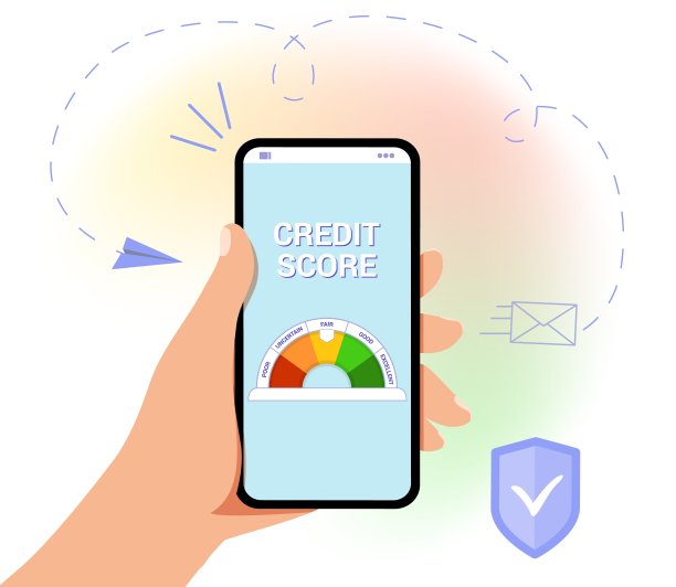 信用评分矢量插图财富评估支付历史数据表图片下载