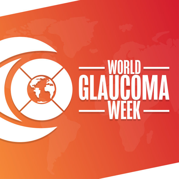 世界青光眼周。节日的概念。模板背景，横幅，卡片，与文字题字海报。向量EPS10插图。图片下载