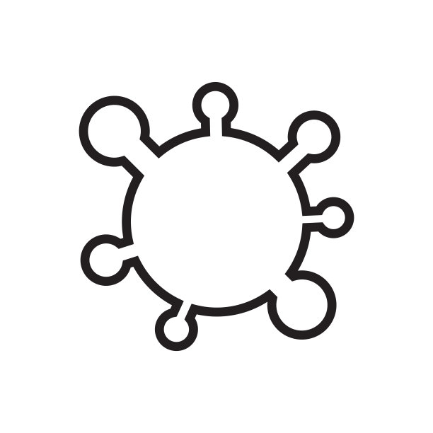 带有病毒的矢量线性图标图片下载