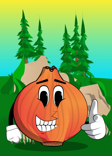 洋葱用手指着观众。图片下载