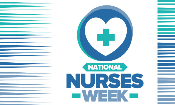 国家护士。医疗保健理念。对抗病毒和疾病。谢谢护士。向护士和医生致敬。在美国每年庆祝一次。向量的海报图片下载