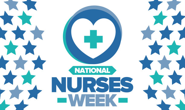 国家护士。医疗保健理念。对抗病毒和疾病。谢谢护士。向护士和医生致敬。在美国每年庆祝一次。向量的海报图片下载