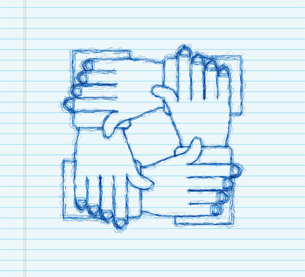 为概念设计绘制草图。经营理念。团队合作,合作图片下载