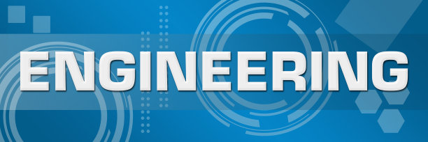 工程蓝色技术背景水平图片下载