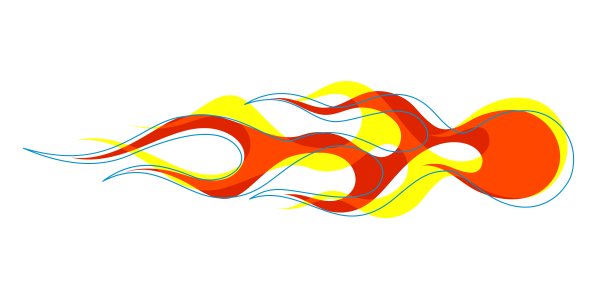 老派红色火焰背景元素图片下载