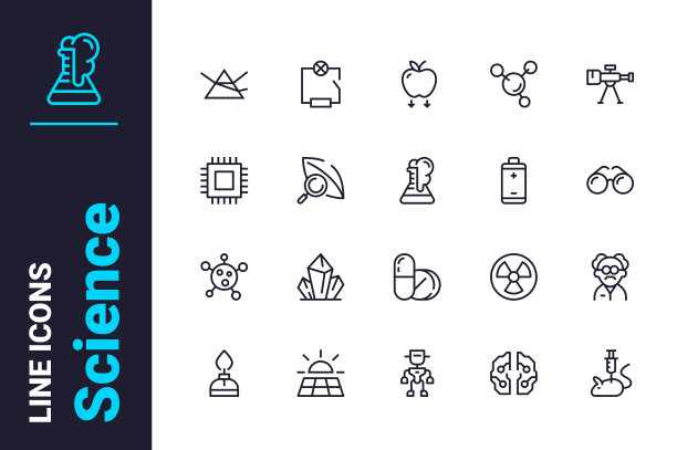 实验和调查图标设置图片下载