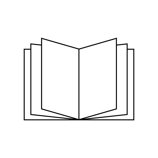 打开书的图标。矢量信号隔离图片下载