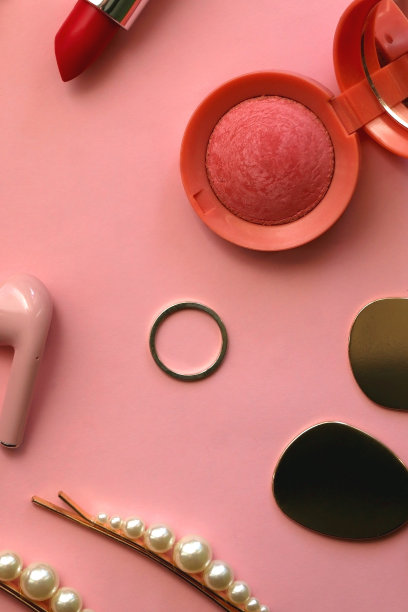 耳机，配件和化妆图片下载