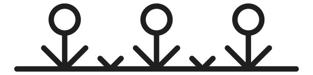 花行点缀。黑色的植物从地上长出来图片下载