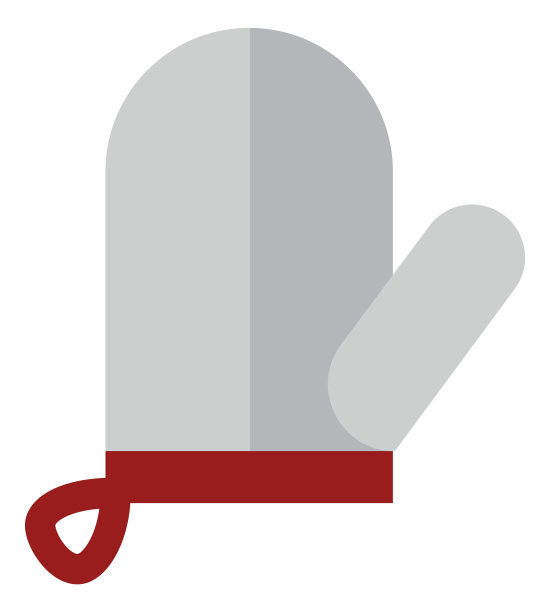 烤箱手套图标。布垫子手套。厨房里布图片下载