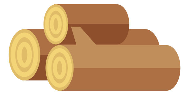 柴堆图标。木原木堆。堆木头图片下载