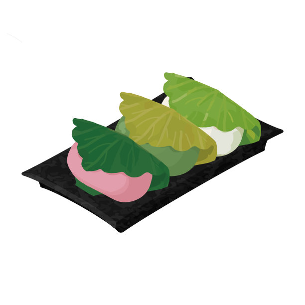 柏饼插画素材：2.5D彩色等距食物剪贴画图片下载