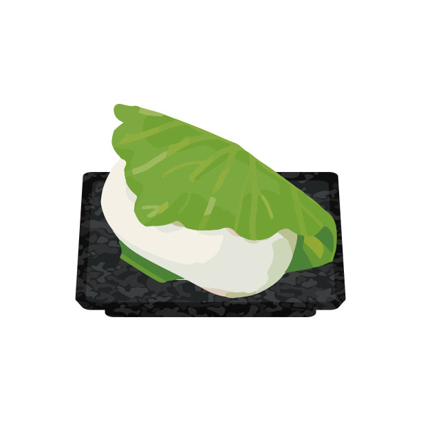 柏饼插画素材：2.5D彩色等距食物剪贴画图片下载