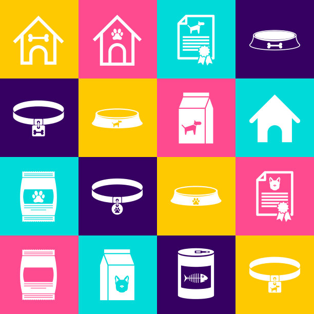 设置狗屋或猫屋的狗项圈证图片下载