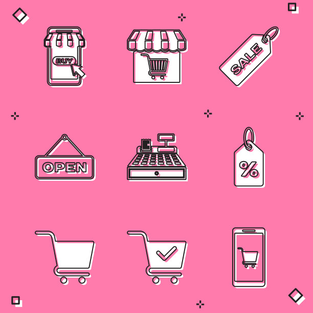 设置移动和购物车市场商店与图片下载