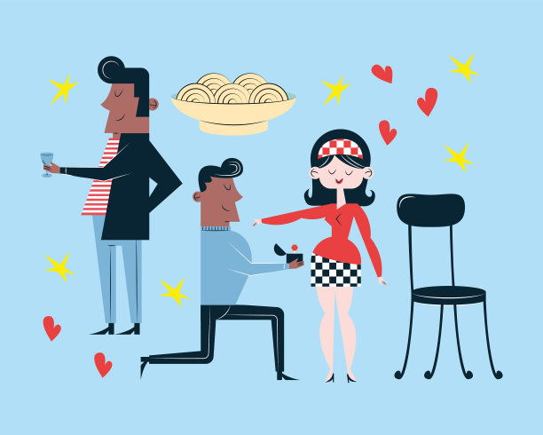 五个浪漫晚餐的偶像图片下载