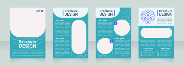 灵性绿色装饰空白画册设计图片下载