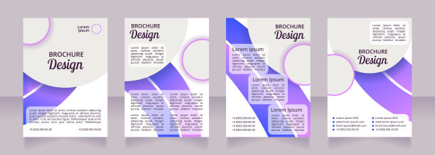 地中海饮食指南空白宣传册布局设计图片下载