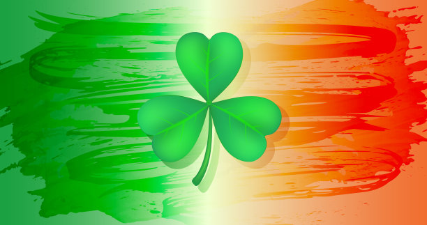 圣帕特里克节抽象背景为问候图片下载