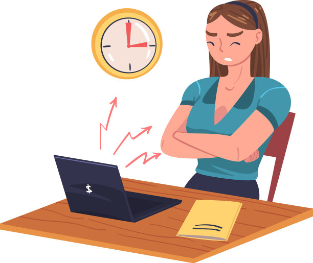 年轻忙碌的女性性格在压力下感到疲惫图片下载