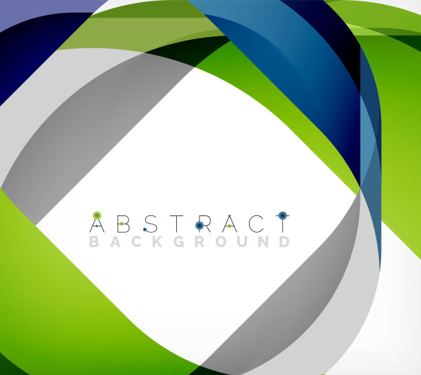 抽象的正方形形状与重叠的波浪图片下载