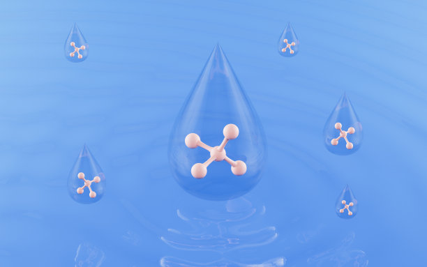 液滴状分子3D渲染图片下载