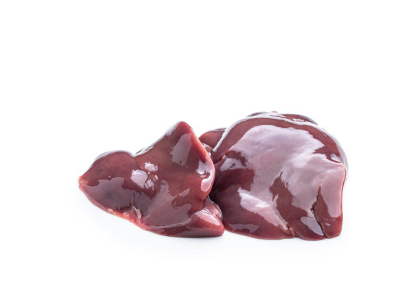 生鸡肝分离成白色图片下载